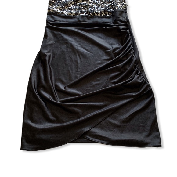 Badgley Mischka Mark And James LBD Cocktail Formal Party Bling Badgley - Picture 4 of 12